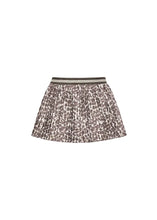 Mayoral Chestnut Pleated Skirt - Animal Print