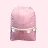 Oh Mint Wipeable Pink Gingham Small Backpack