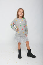 Haven Girl Tree Sweatshirt-Grey