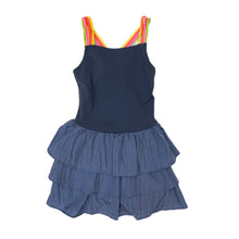 Little Olin Navy Tennis Crossback Dress