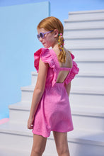 Bisby Sadie Dress-Taffy Pink Embroidery