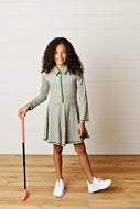 Swoon Baby Olive Ditsy Floral L/S Tennis Dress