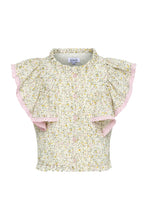 Pleat Cream Ditsy Posie Top