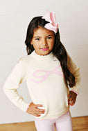 Swoon Baby Pink Bow Sweater