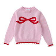 Swoon Baby Red Bow Sweater