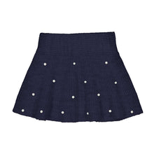 Mayoral Girls Navy Pearl Knit Sweater and Skirt Set