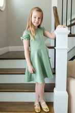 Florence Eiseman Scuba Knit Dress w/ Bow-Green