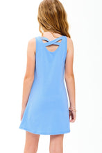 Good Girl Blue Cross Strap Back Mini Dress