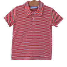 Trotter Street Red Stripe Henry Polo