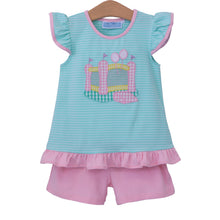 Trotter Street Bounce House Ruffle Short Set