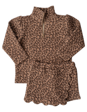 Banana Split Kassidy Scalloped Skort Set–Leopard - Quilted