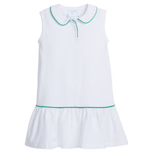 LE Sleeveless Polo Dress White/Green