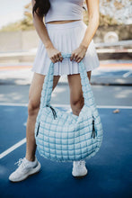 Katydid Light Blue Quilted Hobo Bag