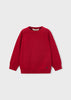 Mayoral Basic Crewneck Sweater-Red
