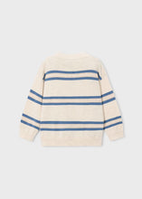 Mayoral Heather Stone Striped Boys Sweater