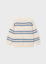 Mayoral Heather Stone Striped Boys Sweater