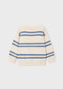 Mayoral Heather Stone Striped Boys Sweater