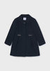 Mayoral Navy Dress Wool Coat - Girls