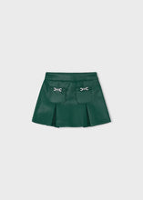Mayoral Bottle Green Faux leather Skirt with Pockets