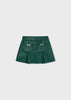 Mayoral Bottle Green Faux leather Skirt with Pockets