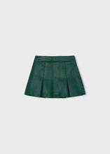 Mayoral Bottle Green Faux leather Skirt with Pockets