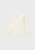 Mayoral 3D Flower Sweater-Ivory