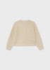 Mayoral See Knit Cardigan - Bows - Beige