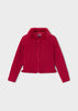 Mayoral Red Faux fur Collar Cardigan