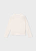 Mayoral Ribbed Mock Neck L/S Shirt-Soy