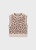 Mayoral Leopard Knitted Vest