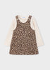Mayoral Animal Print Pinafore Dress