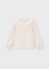 Mayoral Ruffled Neck Blouse-Soy