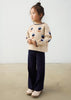 Mayoral Floral Sweater Trouser Set-Navy