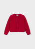 Mayoral Red Knit Cardigan - Bows