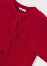 Mayoral Red Knit Cardigan - Bows