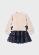 Mayoral Navy Tulle Skirt Set - Girls
