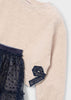 Mayoral Navy Tulle Skirt Set - Girls