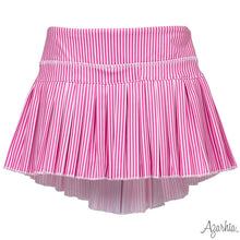 Azarhia Hot Pink Stripes Mini Pleated Skort