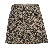 Pleat Kate Skirt Tan Leopard