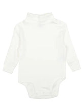 Leveret Cotton Turtleneck Bodysuit-Off White