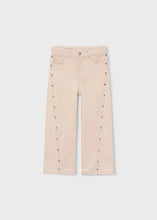 Mayoral Girls Light Khaki Twill Long Trousers