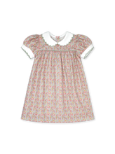 Lullaby - AUTUMN GARDEN DRESS WITH SWEETGRASS CORDUROY PIPING - floral