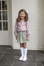 Lullaby - SWEETGRASS CORDUROY- green scallop skirt