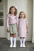 Lullaby - AUTUMN GARDEN DRESS WITH SWEETGRASS CORDUROY PIPING - floral