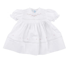 Feltman Floral Bullion Lace Dress-White