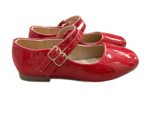 Lucky Top Red Patent Buckle Flat