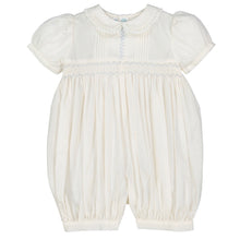Feltman Girls Vintage Smocked Romper-Ivory