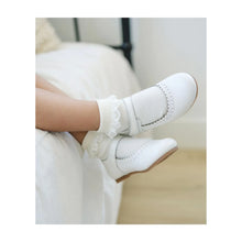 Lamour White Lucille Scalloped Mary Jane