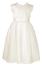 Luli & Me Organza Silk Dress-Ivory