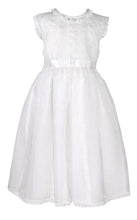 Luli & Me Organza Silk Dress-White